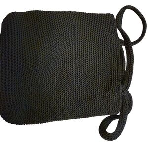 Black Knit Shoulder Bag
